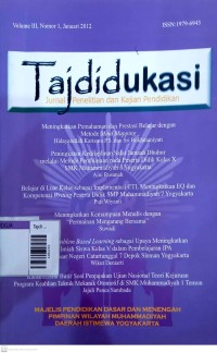 Image of Tajdidukasi : jurnal penelitian dan kajian pendidikan vol. iii no. 1 januari 2012