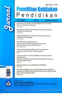 Image of Jurnal penelitian dan kebijakan pendidikan vol. 6 no. 2 agustus 2013