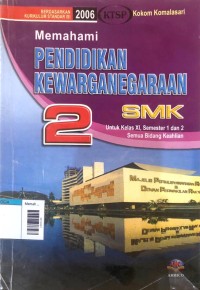 Image of Memahami pendidikan kewarganegaraan 2 smk kls XI