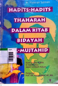Image of Hadits-hadits thaharah dalam kitab bidayah al-mujtahid
