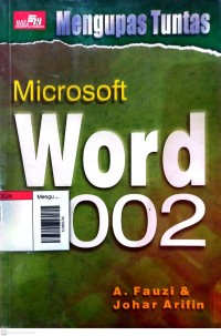 Image of Mengupas tuntas microsoft word 2002